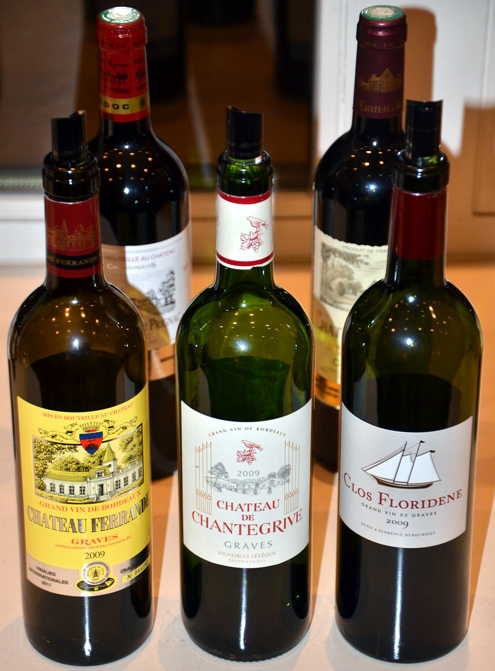 Château Ferrande Rouge 2009, Château de Chantegrive Rouge 2009 und Clos Floridene Rouge 2009
