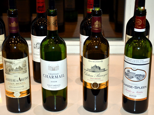 Château d'Arcins 2009, Château Charmail 2009, Château Barreyres 2009, Château Chasse-Spleen 2009