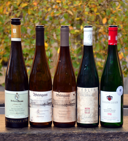 Riesling Spätlesen der Spitzenklasse von 2009 bis 1998