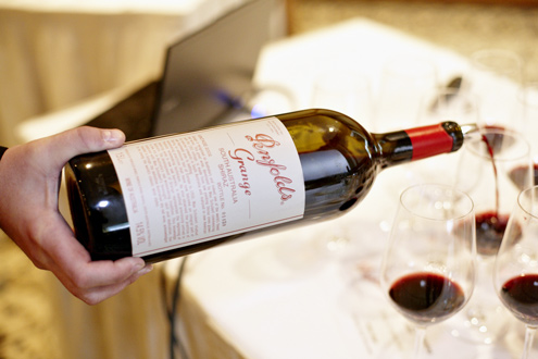 Penfolds Grange 2002 aus der Magnum beim Tasting im Adlon