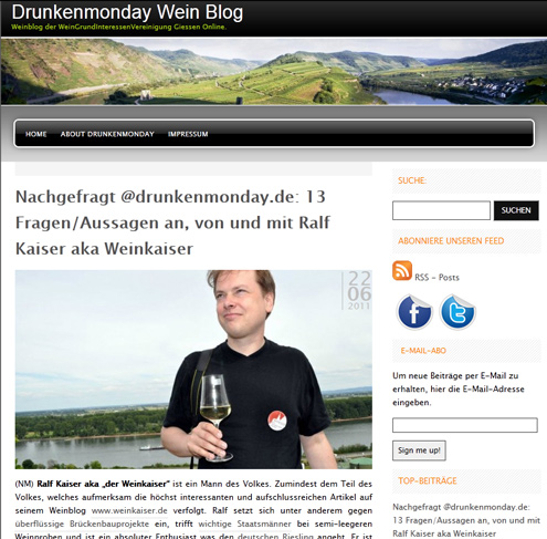 Weinkaiser im Gespräch bei Nachgefragt @Drunkenmonday.de