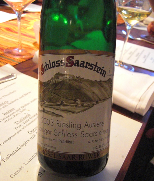 Schloss Saarstein Serriger Schloss Saarsteiner Riesling Auslese 2003