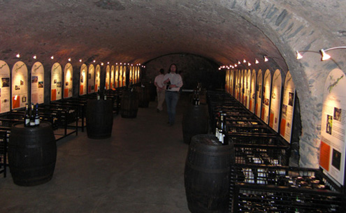 Vinothek im Kellergewölbe des Cusanus-Stift