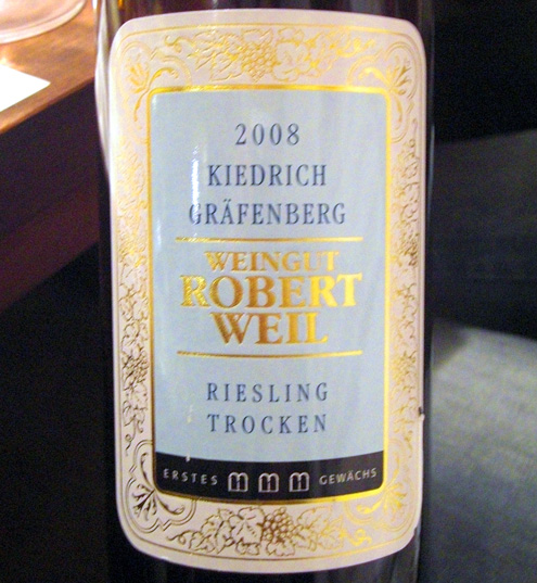 Weingut Robert Weil Kiedricher Gräfenberg Riesling Trocken Erstes Gewächs 2008